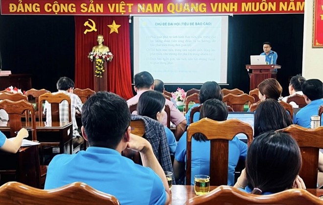 LĐLĐ tỉnh Đắk Nông thường xuyên quan tâm, chỉ đạo các cấp công đoàn đẩy mạnh tuyên truyền. Ảnh: Giang Đào