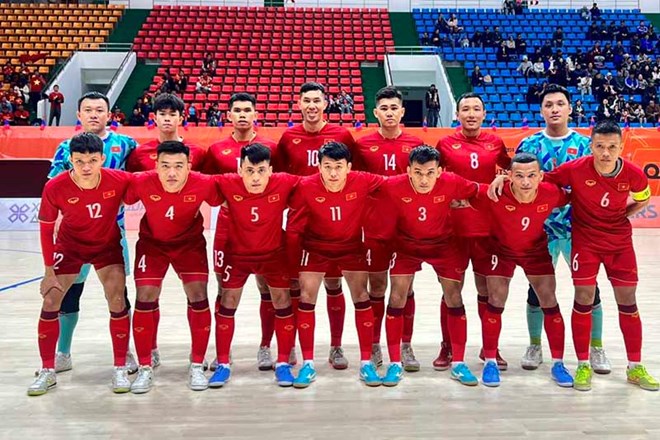 Tuyển futsal Việt Nam thắng đậm ngày ra quân vòng loại giải châu Á
