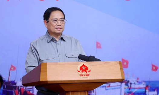Thủ tướng Chính phủ Phạm Minh Chính phát biểu tại hội nghị. Ảnh: TTXVN