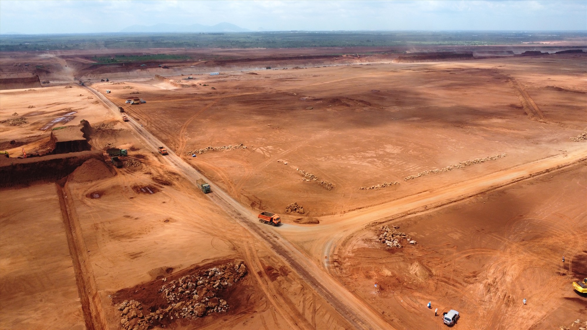 Thi công sân bay Long Thành. Ảnh: Hà Anh Chiến