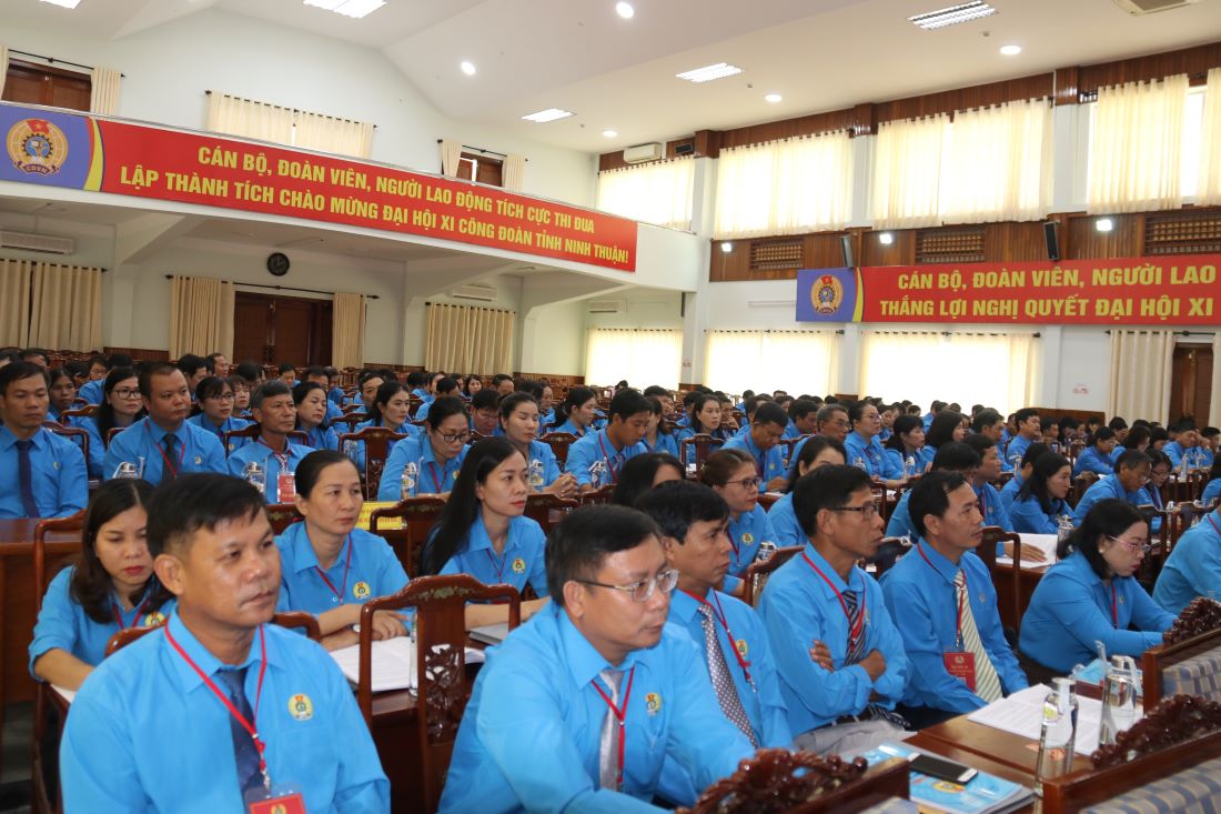 Đại hội Công đoàn tỉnh Ninh Thuận lần thứ XI, nhiệm kỳ 2023-2028 sẽ đưa ra những định hướng quan trọng cho hoạt động Công đoàn trong 5 năm tới. Ảnh: Phương Linh