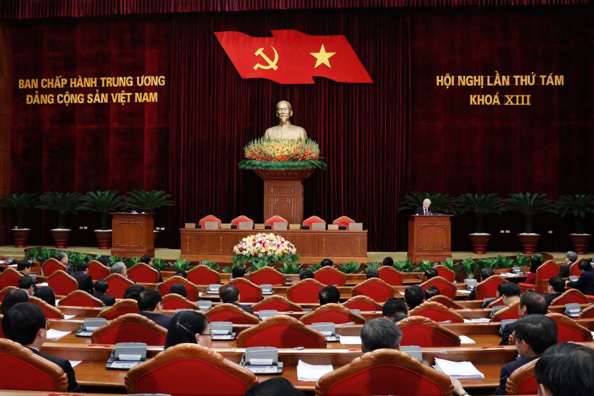 Hội nghị Trung ương 8 khoá XIII diễn ra từ 2-8.10 tại Hà Nội. Ảnh: Phạm Cường