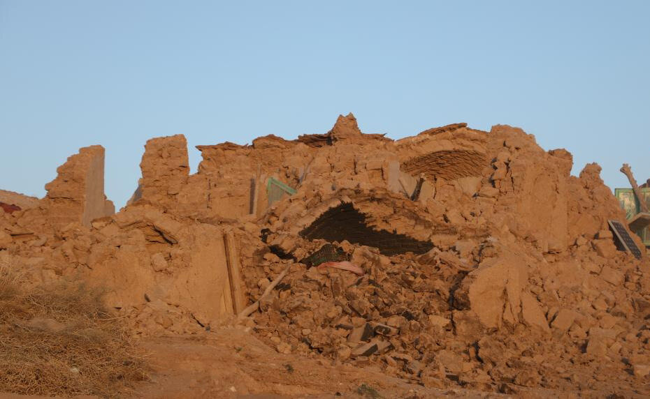 Động đất san phẳng nhiều làng mạc ở Herat, Afghanistan. Ảnh: Xinhua
