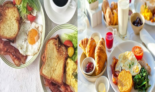 Thời điểm ăn sáng cũng ảnh hưởng đến quá trình giảm cân. Đồ hoạ: Hạ Mây