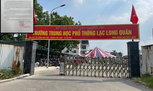 Nhiều ý kiến phản đối cách xử lý của Trường THPT Lạc Long Quân (Hà Nội). Ảnh: Khánh Linh 