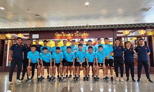 Đội tuyển U18 Việt Nam lên đường tham dự giải quốc tế U18 Seoul EOU Cup 2023. Ảnh: VFF
