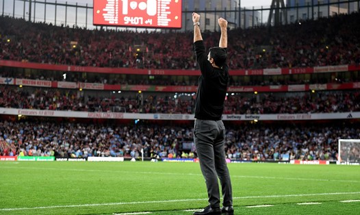 Huấn luyện viên Mikel Arteta giúp Arsenal chấm dứt chuỗi trận toàn thua trước Man City tại Premier League kể từ năm 2015. Ảnh: Arsenal