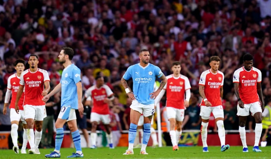 Man City nhận thất bại thứ hai liên tiếp tại Premier League. Ảnh: The Guardian