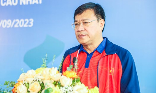Ông Đặng Hà Việt - Trưởng đoàn thể thao Việt Nam tại ASIAD 19. Ảnh: Bùi Lượng