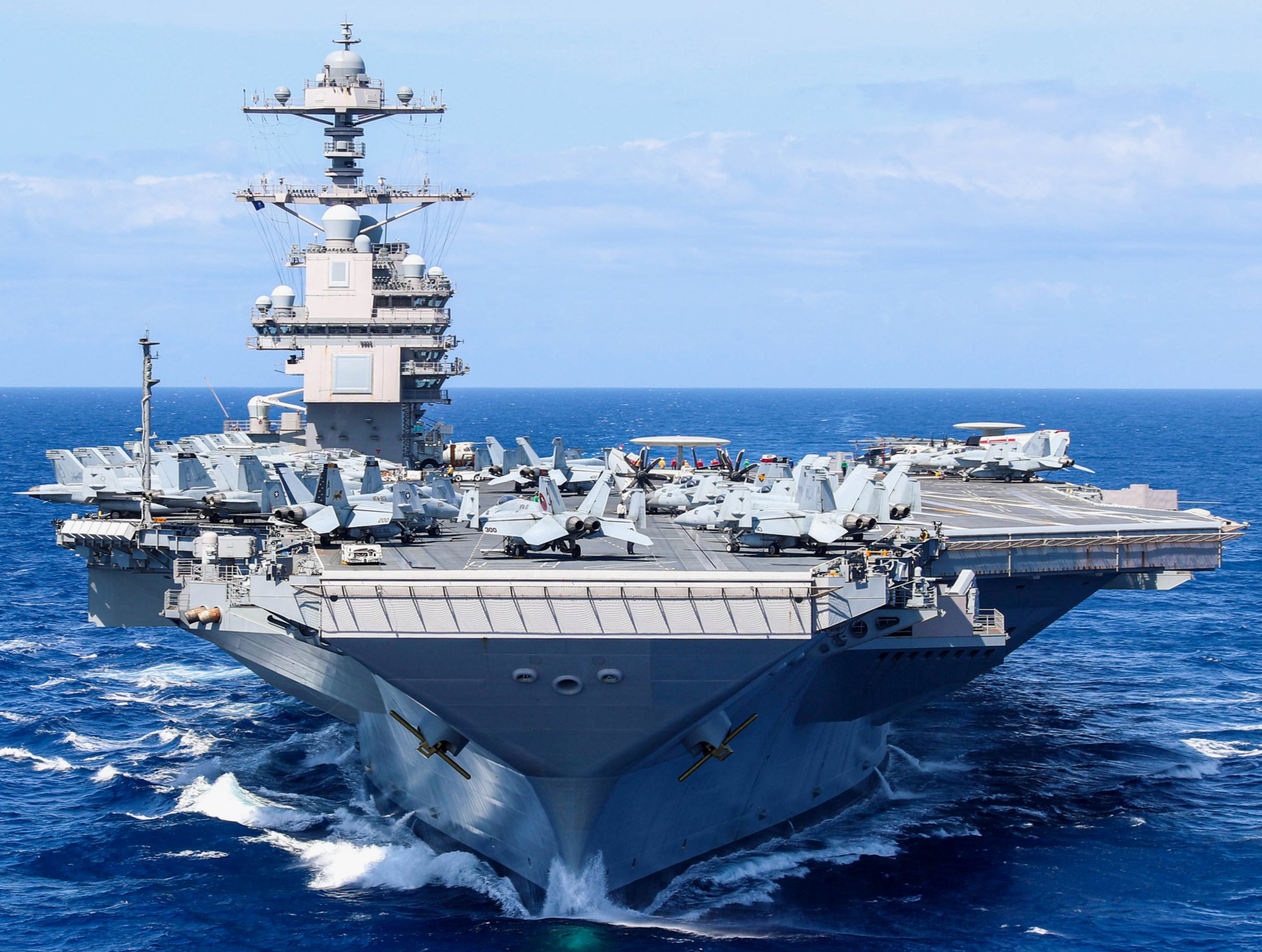 Tàu sân bay Mỹ USS Gerald R. Ford. Ảnh: Hải quân Mỹ