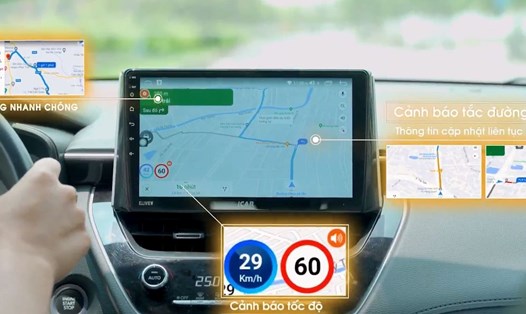 Phần mềm hỗ trợ giúp tài xế điều khiển xe an toàn, tuân thủ luật giao thông. Ảnh: Icar