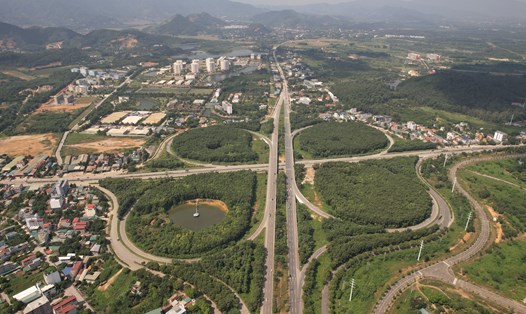 Tuyến đường sắp khởi công có chiều dài khoảng 6,7km, điểm đầu kết nối với nút giao hoa thị giữa Đại lộ Thăng Long với đường QL21, xã Thạch Hòa, huyện Thạch Thất. Ảnh: Viết Niệm