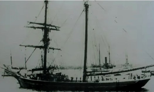 Con tàu trôi dạt Mary Celeste ban đầu có tên Amazon, là một con tàu đầy xui xẻo kể từ khi được đóng ở Canada. Ảnh: Chụp màn hình