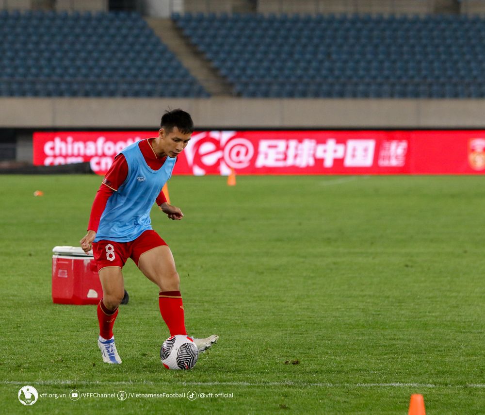 Đội tuyển Việt Nam sẵn sàng cho trận giao hữu gặp tuyển Trung Quốc, Ảnh: VFF