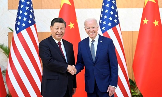 Tổng thống Mỹ Joe Biden và Chủ tịch Trung Quốc Tập Cận Bình tại Bali, Indonesia tháng 11.2022. Ảnh: Xinhua