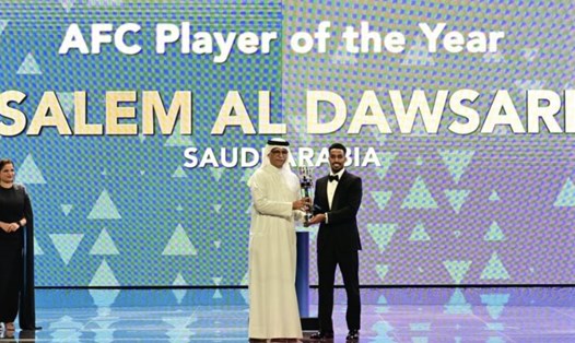 Lễ trao giải thưởng thường niên của AFC diễn ra tại Doha (Qatar). Ảnh: VFF