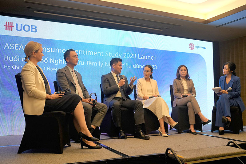 UOB công bố nghiên cứu về Tâm lý người tiêu dùng ASEAN 2023. Ảnh: DN cung cấp