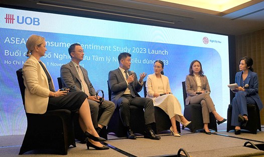 UOB công bố nghiên cứu về Tâm lý người tiêu dùng ASEAN 2023. Ảnh: DN cung cấp