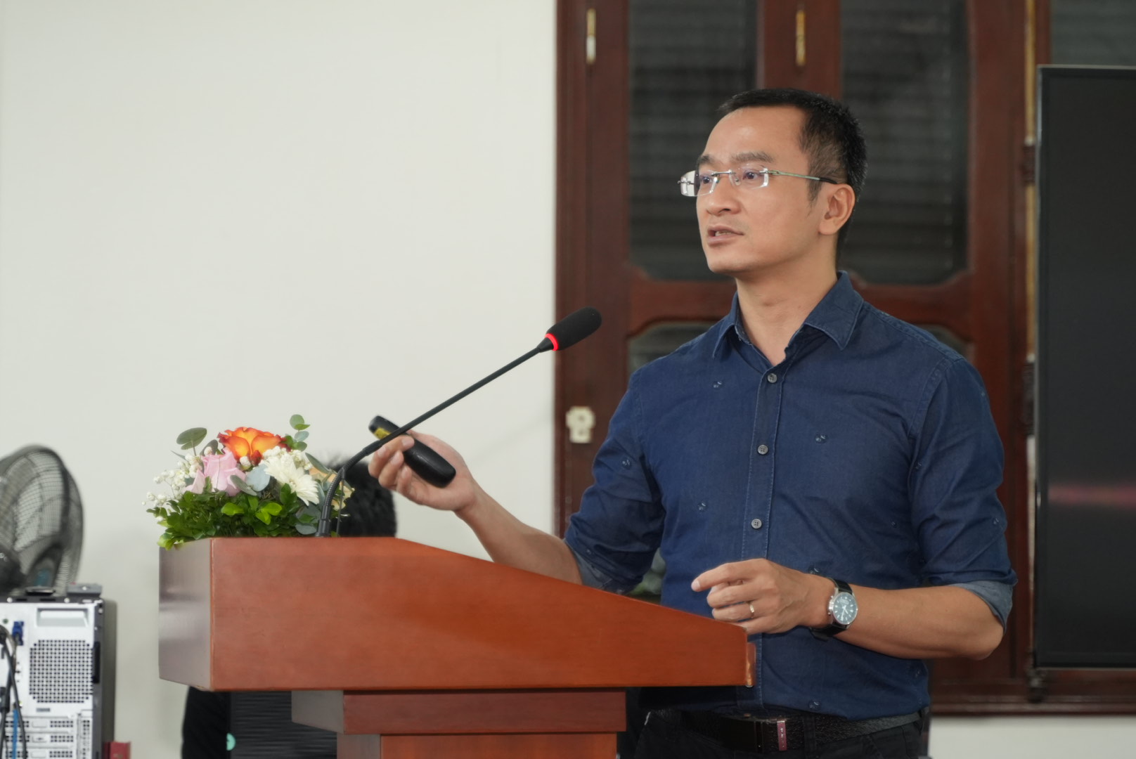 Ông Trần Thành Vũ - Viện trưởng Viện nghiên cứu định cư và năng lượng bền vững - Giám đốc Công ty TNHH Edeec. Ảnh: NVCC