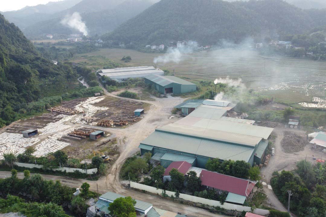 Công ty Vinh Vân đã bị xử phạt 40 triệu đồng vì xây dựng nhà xưởng khi chưa được cấp phép. Ảnh: Minh Nguyễn.