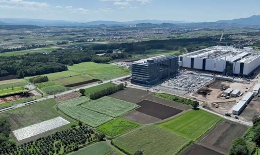 Nhà máy chip TSMC đầu tiên ở tỉnh Kumamoto, Nhật Bản. Ảnh chụp màn hình