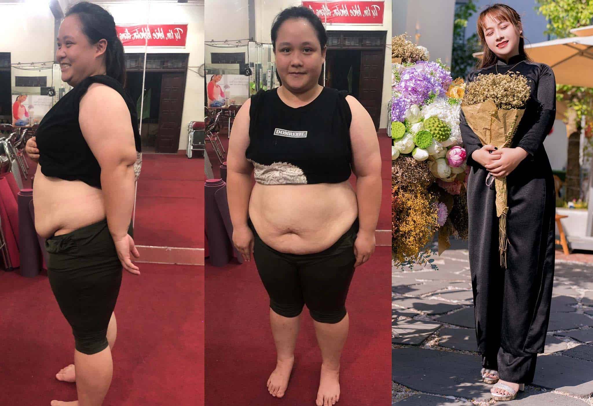 Ứng viên Nguyễn Thị Ngọc Huyền đã từng đạt mốc cân nặng 100,4kg. Ảnh: Minh Vy