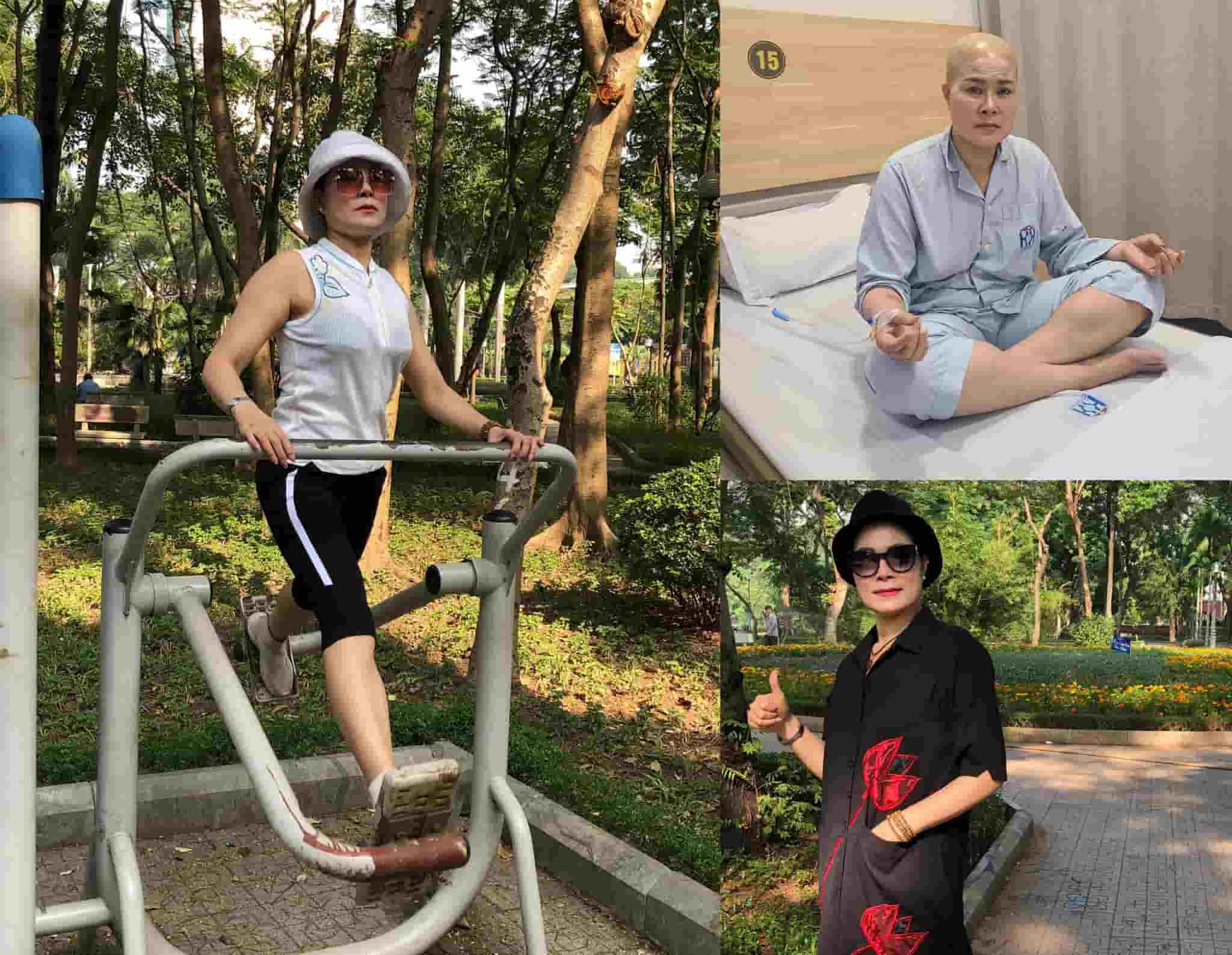 Ứng viên Hoàng Kim Anh (55 tuổi, Hà Nội) mang trong mình căn bệnh ung thư, nhưng luôn lạc quan, tự rèn luyện và thực hành dinh dưỡng. Ảnh: Minh Vy
