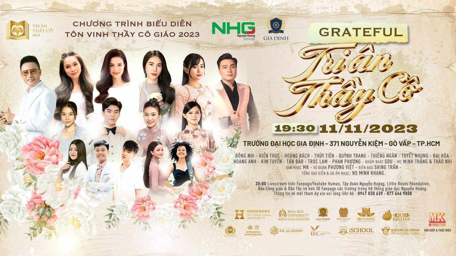 Lễ tri ân 106 giáo viên có nhiều đóng góp trong dạy học diễn ra tại Trường Đại học Gia Định vào ngày 11.11 tới đây. Ảnh: GDU