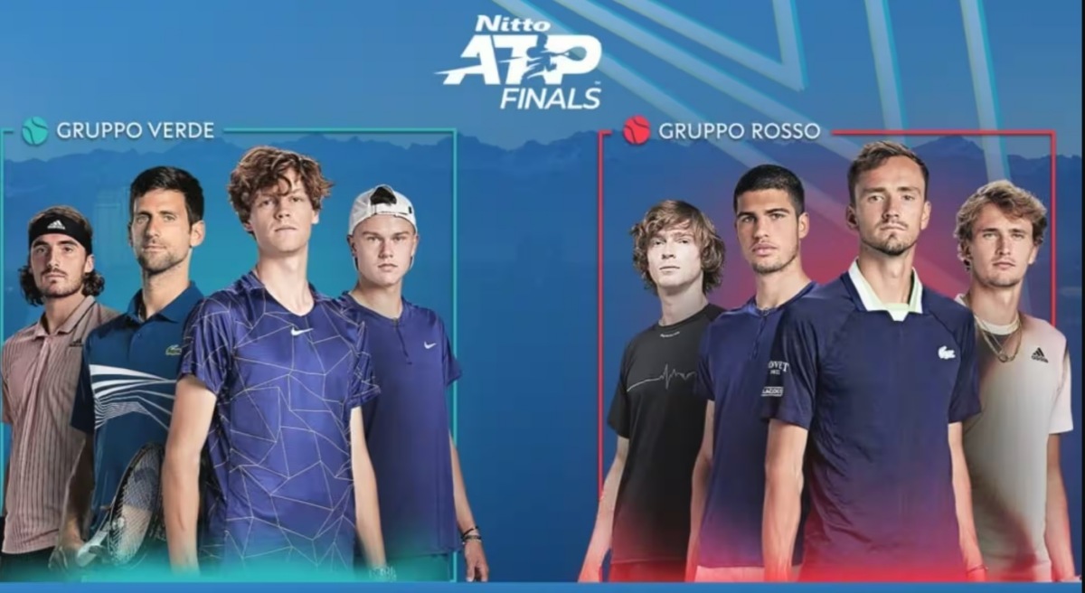 8 tay vợt hàng đầu tại 2 bảng ở ATP Finals 2023. Ảnh: Sky Sports