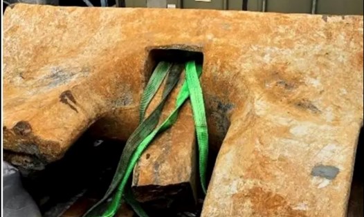Mỏ neo được phát hiện cạnh đường ống dẫn khí Balticconnector. Ảnh: Cục Điều tra Quốc gia Phần Lan