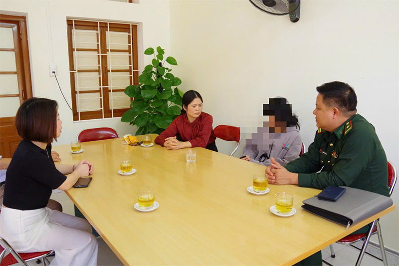 Cháu O. hiện đang được chăm sóc tại Trung tâm bảo trợ tỉnh Cao Bằng. Ảnh: BĐBP tỉnh Cao Bằng.