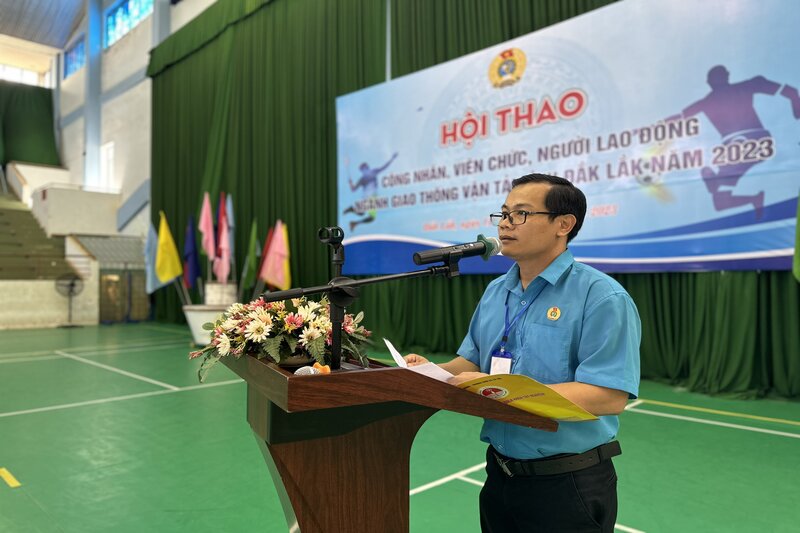 Ông Trịnh Hữu Thành - Chủ tịch Công đoàn ngành Giao thông Vận tải tỉnh Đắk Lắk