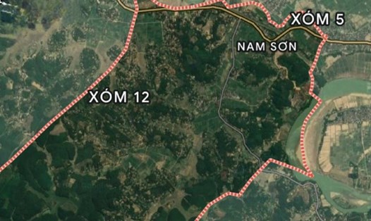 Nơi xảy ra vụ tai nạn giao thông tại Xã Nam Sơn, huyện Đô Lương, tỉnh Nghệ An.   Ảnh: Google Map