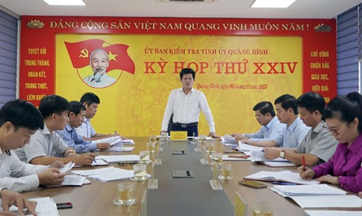 Kỳ họp thứ 24 của Ủy ban Kiểm tra Tỉnh ủy Quảng Bình. Ảnh: Ngọc Mai