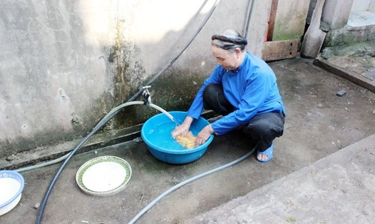 Nước sạch về đến thôn, bản giúp nâng cao chất lượng cuộc sống của người dân vùng cao. Ảnh: Cổng TTĐT Lào Cai