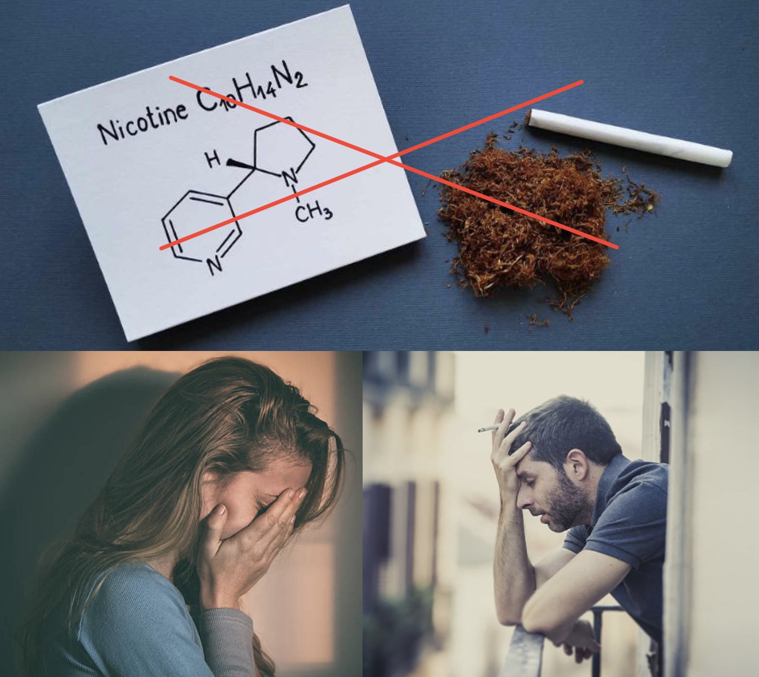 Nicotine làm trầm trọng tình trạng trầm cảm, căng thẳng. Đồ họa: Hương Giang