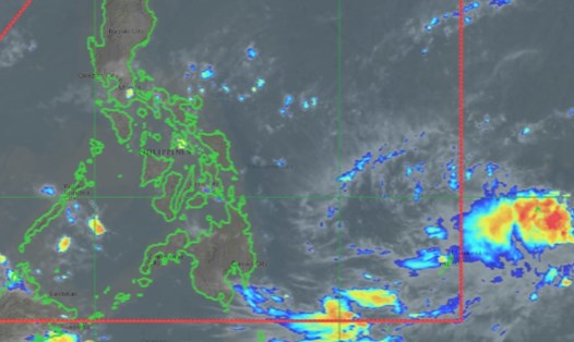 Áp thấp nhiệt đới đang được hình thành gần Philippines. Ảnh: PAGASA
