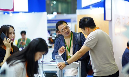 Hội chợ VIETNAM EXPO 2023 thu hút nhiều doanh nghiệp nhỏ và đang tăng trưởng của Việt Nam. Ảnh minh họa: Bích Diệp