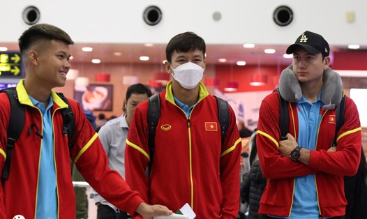Đội tuyển Việt Nam đã lên đường sang Philippines hôm 13.11. Ảnh: VFF