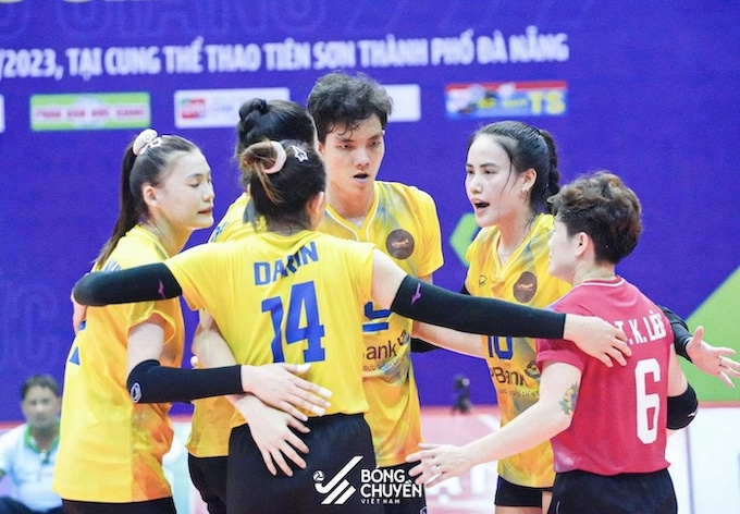 Đội nữ Ninh Bình LVPB tiến vào vòng chung kết với ngôi nhất bảng C. Ảnh: Bóng chuyền Việt Nam 