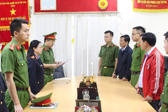 Khởi tố Tổng Giám đốc Công ty CP Cao su Sơn La cùng thuộc cấp