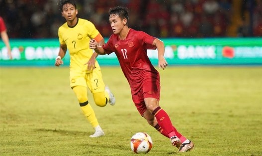 Minh Trọng là trụ cột của U23 Việt Nam tại SEA Games 32 vừa qua. Ảnh: Thanh Vũ