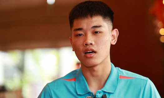 Tiền đạo Nguyễn Đình Bắc muốn được trao cơ hội ở đội tuyển Việt Nam. Ảnh: VFF
