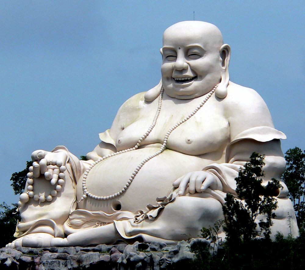 Tượng Phật Di Lặc trên Núi Cấm, thị xã Tịnh Biên, An Giang. Ảnh: Lâm Điền