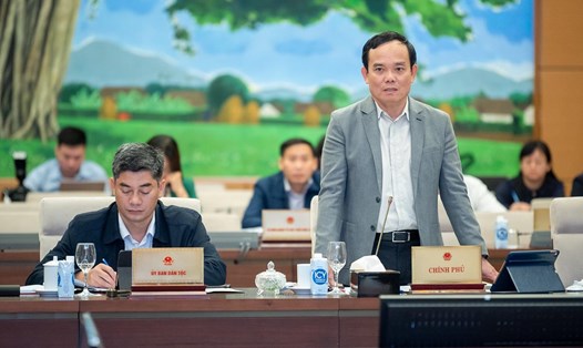 Phó Thủ tướng Chính phủ Trần Lưu Quang phát biểu. Ảnh: VPQH