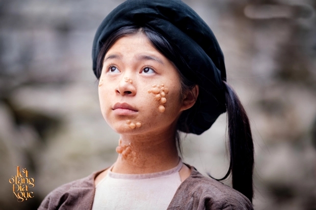Nhân vật Hạch trong phim “Tết ở làng địa ngục” do Quỳnh Như vào vai. Ảnh: Nhà sản xuất