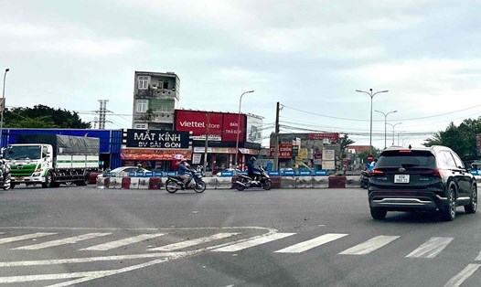 Điểm đen tai nạn giao thông tại vòng xoay cổng 11 TP Biên Hoà. Ảnh: Hà Anh Chiến
