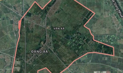 Xã Văn Xá (huyện Kim Bảng, tỉnh Hà Nam). Ảnh: Google Map