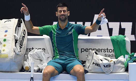 Novak Djokovic thắng Hubert Hurkacz sẽ đảm bảo chắc chắn tay vợt số 1 thế giới có suất vào bán kết ATP Finals 2023. Ảnh: Fox Sports