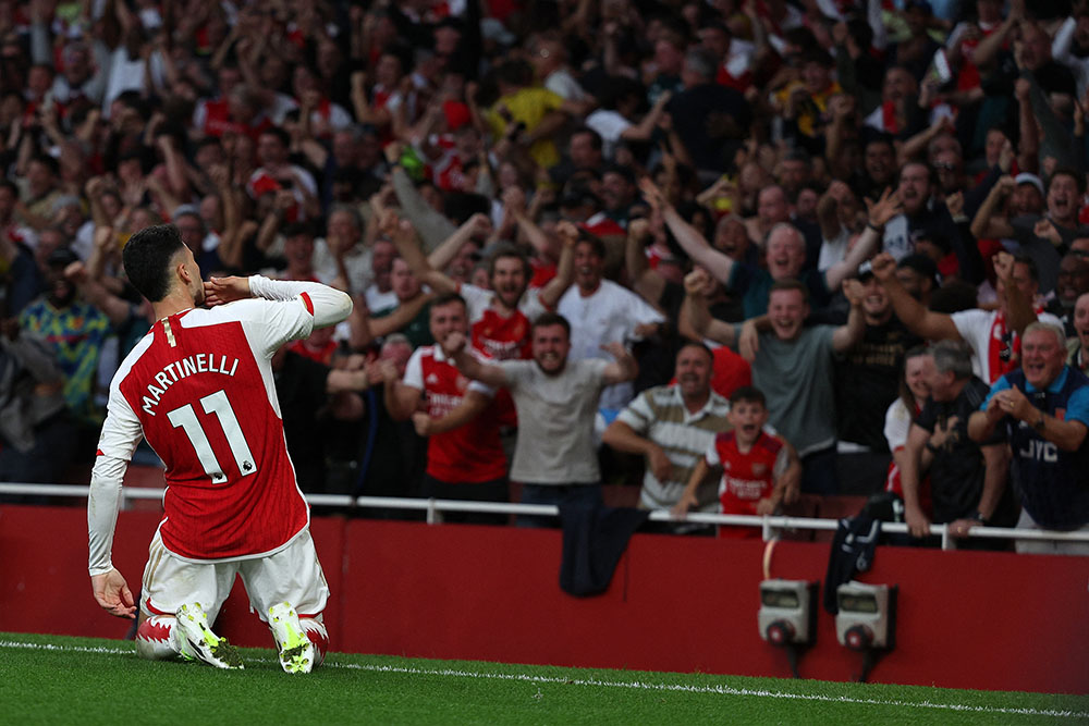 Các chân sút Arsenal đang tỏ ra hiệu quả hơn. Ảnh: AFP